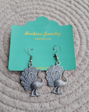 Ethnic Peacock Statement Earrings