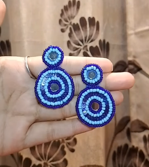 Evil Eye Beaded Earrings
