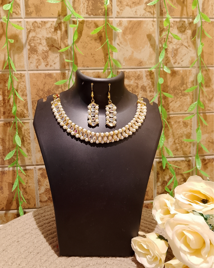 Kundan and Pearl Choker